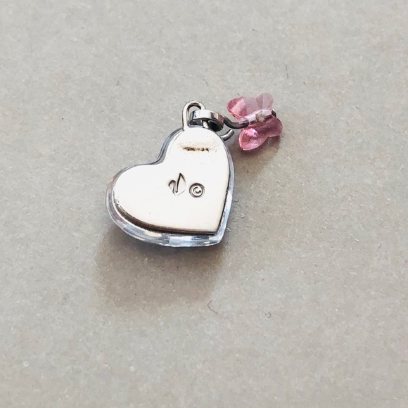 Swarovski Heart and Butterfly Pendant - Picture 2 of 2